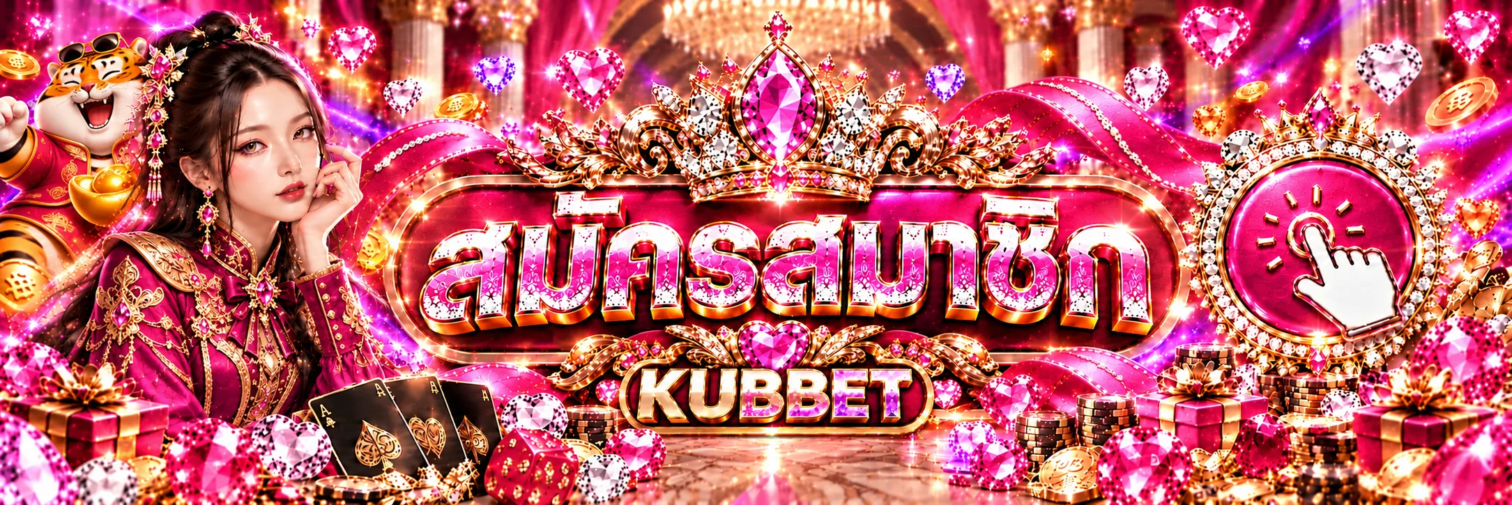 แบนเนอร์เข้าสู่ระบบสมาชิก Kubbet